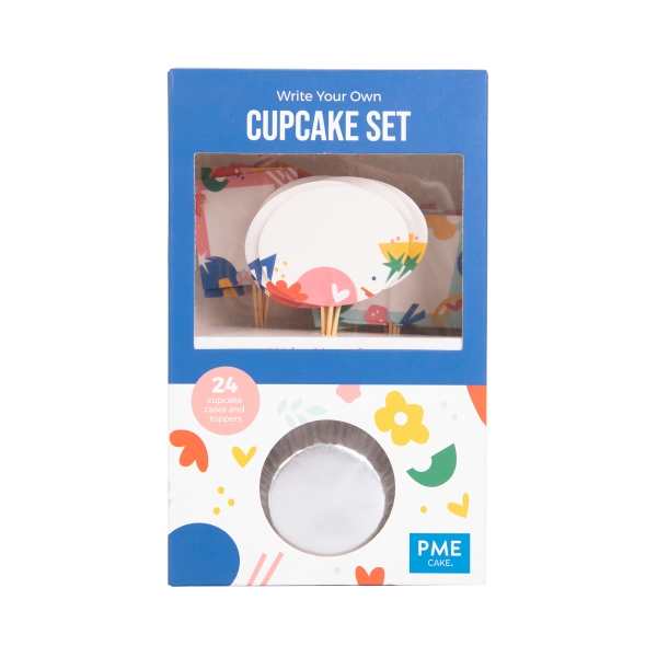 Cupcake Set - Schreib deine eigene Botschaft